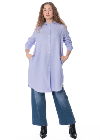 HENRY CHRIST, long linen blouse dress