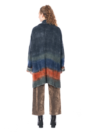 F Cashmere, hand knitted cardigan with shawl collar 