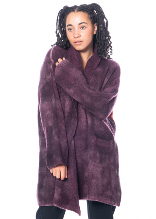 F Cashmere, long and noble cashmere cardigan with shawl collar
