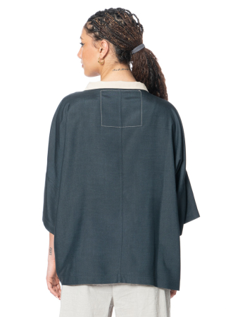 annette görtz, elegant silk blouse MONZA1 with print 