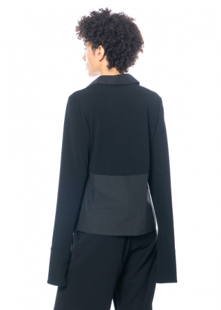 ULI SCHNEIDER, elegant blouse with collar and long sleeves
