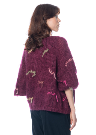 Atelier Basile, cardigan PAULETTE Burgundy