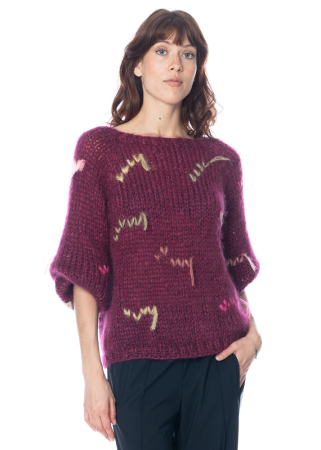 Atelier Basile, sweater PAULETTE Burgundy