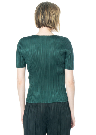PLEATS PLEASE ISSEY MIYAKE, shirt COLORFUL BASICS 3 in dark green