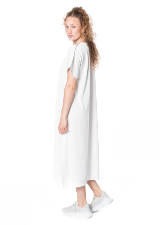 PLEATS PLEASE ISSEY MIYAKE, dress A-POC FORM off white