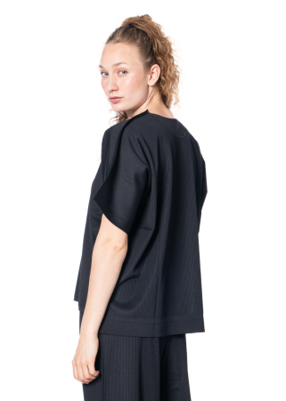 PLEATS PLEASE ISSEY MIYAKE, Shirt A-POC FORM Schwarz