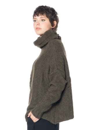 studiob3, oversize chunky sweater TIMOTHE with turtleneck