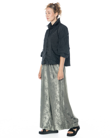 maria calderara, wide velvet metallic pants