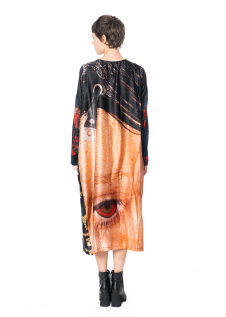 BARBARA BOLOGNA, vibrant printed silk dress