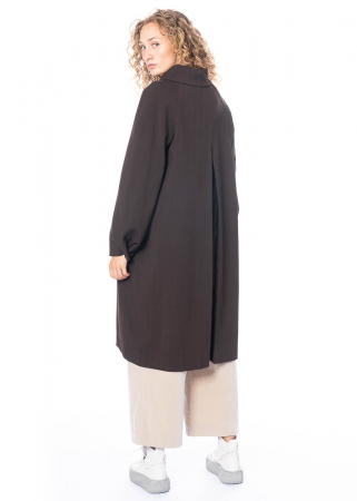 annette görtz, langer und eleganter Mantel Vivie aus organischer Wolle