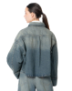 Andrea Ya'aqov, cropped denim jacket with oversized sleeves - NOBANANAS - Image 5