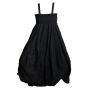 PLUSLAVIE PLÜ, black taffeta dress SHORT T DRESS LUXE - NOBANANAS - Image 1