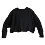 PLUSLAVIE PLÜ, sweatshirt SMOKED with gathered hem - NOBANANAS - Image 1