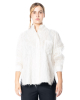 ULI SCHNEIDER, Tec-Marabou Boyfriend Blouse with Fringes - NOBANANAS - Image 2