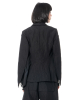 RUNDHOLZ, asymmetrical linen-cotton jacket 1261121109 - NOBANANAS - Image 3