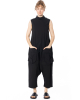 RUNDHOLZ, sleeveless overall in techno-stretch 1261241308 - NOBANANAS - Image 4