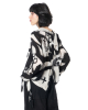 RUNDHOLZ, printed viscose jacket with tie front 1261771104 - NOBANANAS - Image 2