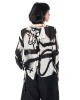 RUNDHOLZ, printed viscose jacket with tie front 1261771104 - NOBANANAS - Image 4