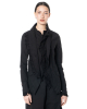 RUNDHOLZ DIP, fitted lace jacket in black gloss 1262241124 - NOBANANAS - Image 8