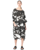 RUNDHOLZ BLACK LABEL, linen dress with graphic print 1263550905 - NOBANANAS - Image 4
