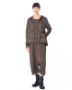 PLUSLAVIE PLÜ, detailed cardigan with hood NO CARDIGAN Chocolate - NOBANANAS - Image 4