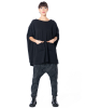 PLUSLAVIE PLÜ, casual tunic NEW WIDELONGSWEAT Black - NOBANANAS - Image 2