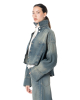 Andrea Ya'aqov, cropped denim jacket with oversized sleeves - NOBANANAS - Image 1