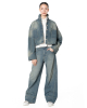 Andrea Ya'aqov, cropped denim jacket with oversized sleeves - NOBANANAS - Image 4