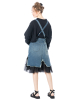 PLUSLAVIE PLÜ, denim skirt SKIRTANDTOP with tulle detail - NOBANANAS - Image 2