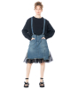 PLUSLAVIE PLÜ, denim skirt SKIRTANDTOP with tulle detail - NOBANANAS - Image 3