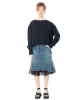 PLUSLAVIE PLÜ, denim skirt SKIRTANDTOP with tulle detail - NOBANANAS - Image 4