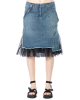 PLUSLAVIE PLÜ, denim skirt SKIRTANDTOP with tulle detail - NOBANANAS - Image 6