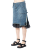 PLUSLAVIE PLÜ, denim skirt SKIRTANDTOP with tulle detail - NOBANANAS - Image 7