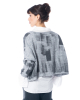 LA HAINE INSIDE US, short sweater with grey color play 5134 LH  - NOBANANAS - Image 2