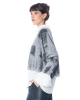 LA HAINE INSIDE US, short sweater with grey color play 5134 LH  - NOBANANAS - Image 3