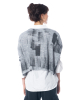 LA HAINE INSIDE US, short sweater with grey color play 5134 LH  - NOBANANAS - Image 6