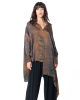 LA HAINE INSIDE US, asymmetrical satin shirt W5160 - NOBANANAS - Image 11