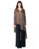 LA HAINE INSIDE US, asymmetrical satin shirt W5160 - NOBANANAS - Image 4