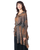 LA HAINE INSIDE US, asymmetrical satin shirt W5160 - NOBANANAS - Image 5