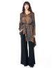 LA HAINE INSIDE US, asymmetrical satin shirt W5160 - NOBANANAS - Image 7