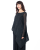 LA HAINE INSIDE US, asymmetrical sweater with tulle W5194 - NOBANANAS - Image 5