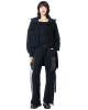 LA HAINE INSIDE US, asymmetrical cardigan with stand-up collar W5202 - NOBANANAS - Image 1