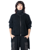 LA HAINE INSIDE US, asymmetrical cardigan with stand-up collar W5202 - NOBANANAS - Image 3