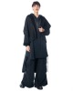 LA HAINE INSIDE US, asymmetrical fleece dress W5224 - NOBANANAS - Image 2