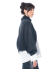 LA HAINE INSIDE US, short fleece sweater W5226 - NOBANANAS - Image 1