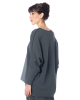 KEDZIOREK, top with longer back and striking cuffs 5342 - NOBANANAS - Image 7