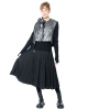 KEDZIOREK, crinkle-look vest with sophisticated details 5372 - NOBANANAS - Image 1