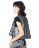KEDZIOREK, crinkle-look vest with sophisticated details 5372 - NOBANANAS - Image 8