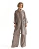 KEDZIOREK, wide-cut linen trousers 5477 - NOBANANAS - Image 2