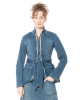PLUSLAVIE PLÜ, denim jacket with tie belt THE BOWFLARE - NOBANANAS - Image 1